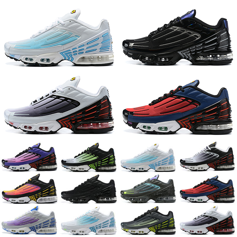 

WITH BOX Designer tn Plus 2 Sports Running Shoes Men Women Deep Royal Blue Black Reflect Silver Hasta Tuned 3 Triple White Purple Nebula Mens Sneakers, As photo 1