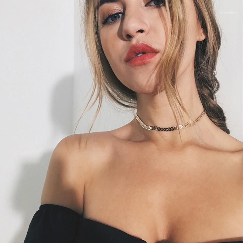 

Chains Leaves Chain Sequins Choker Necklaces For Women Bohemia Style Jewelry Statement Party Gift Wholesale1