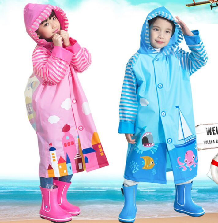 

Children Raincoat New Cartoon Girl Boy Kids Students Bicycle Poncho Rain Coat Waterproof Rainwear For Outdoor