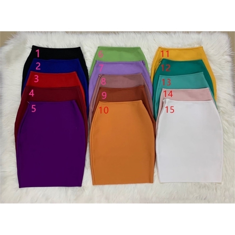 

16 Colors sexy bandage mini skirt for women Free Ship red orange khaki green black white pink blue ladies office Pencil Skirt 210702, Dark grey