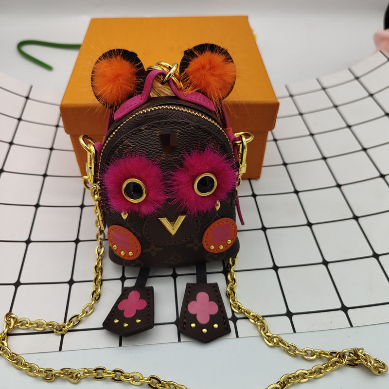 

Ladies' Change Purse, High Quality Designer Designed Cute CArtoon Mini Girl Makeup Bag Key Chain Leather BAg aaa