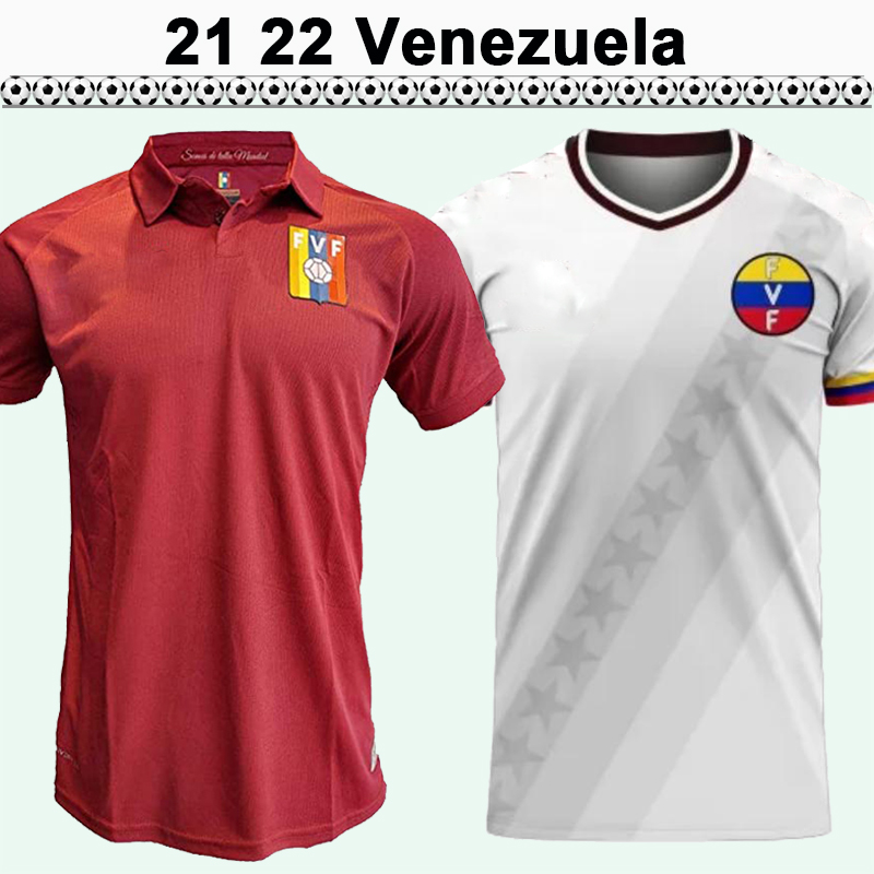 

21 22 Venezuela National Team Mens Soccer Jerseys SOTELDO RONDON MARTINEZ HERRERA Home Away White Football Shirt, Qm4456 2020 away no patch