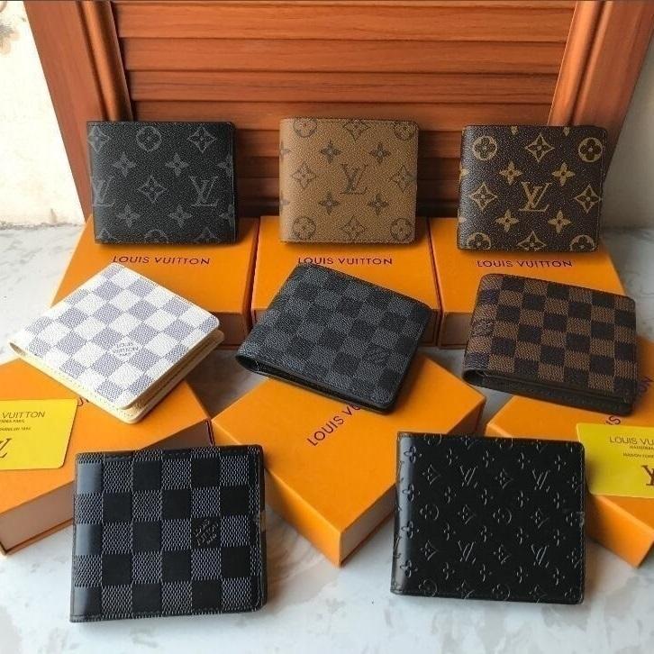 

L billfold Wallet Paris Plaid Style Designers Mens Wallet Women Purse High-end Luxury Wallets With box GGLVLouisVitton&#13, Red;black