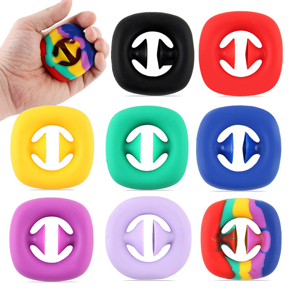 

Fidgets 2022 Snap Sensory Silicone Hand Grip Toy Snappers Fidget Toys Fidget Sensory Grip Ring DHL Shipping C2992