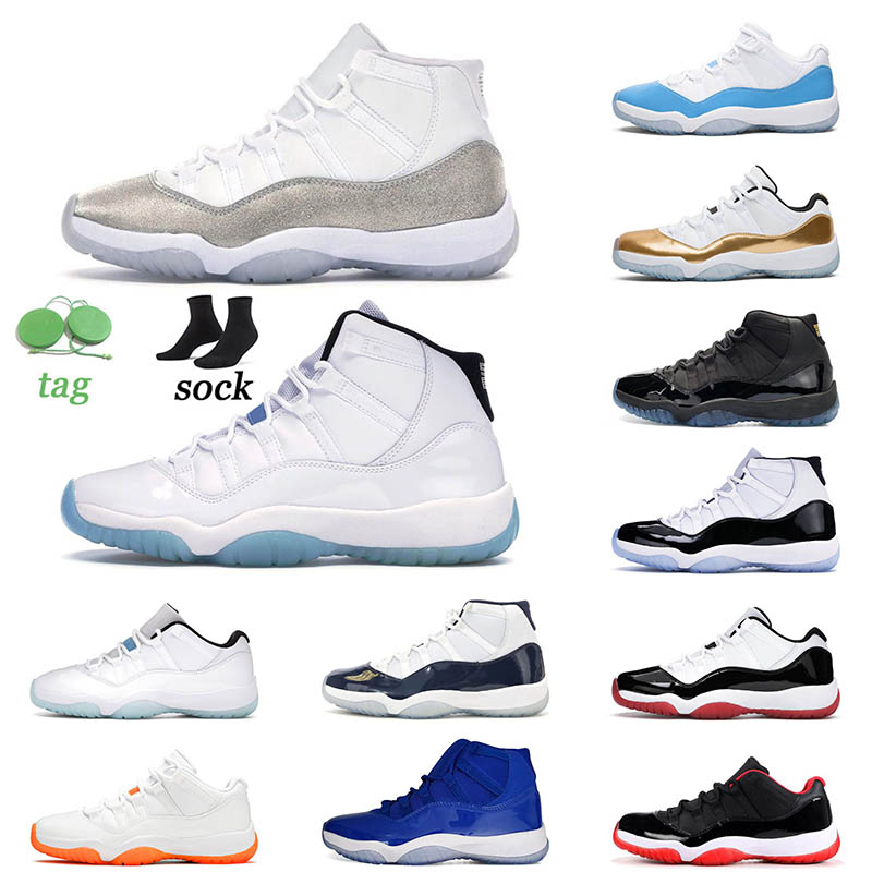 

Air Jordan11s Retro Basketball Shoes 11 11s Metallic Silver White Closing Ceremony Cap and Gown University Blue Off Women Sports Sneakers Outdoor Trainers 36-47, A63 cool grey 2021 40-47
