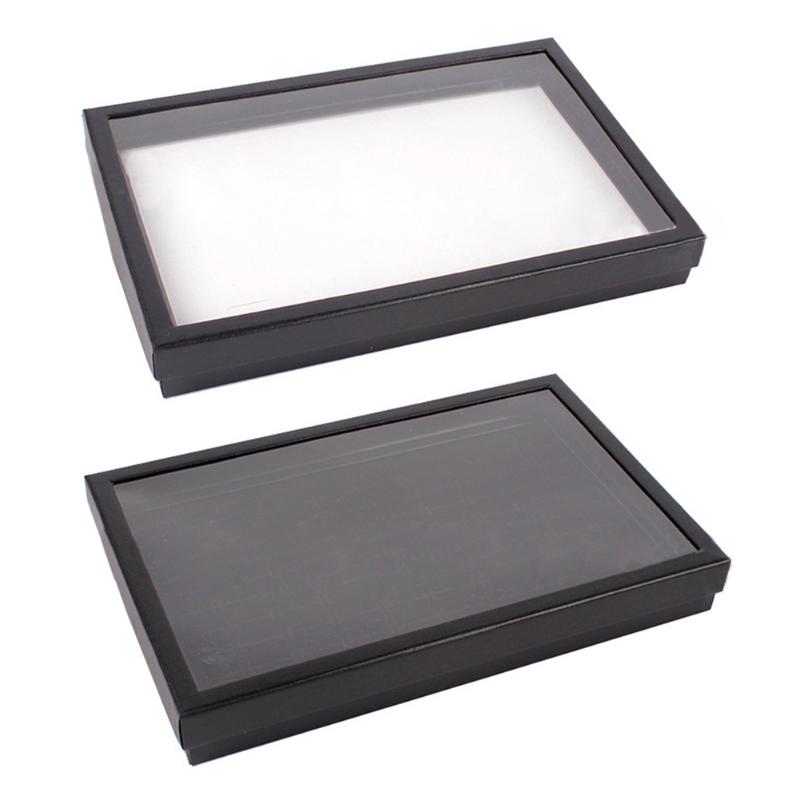 

Jewelry Pouches, Bags 100 Slots Showcase Display Pad With Cover Organizer Tray Storage Case For Necklace Bracelet Rings Earrings Studs, Pink;blue