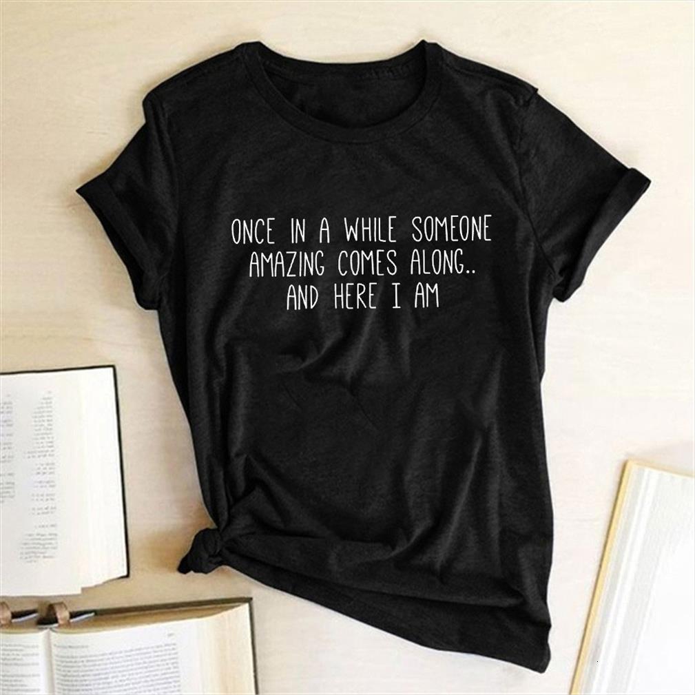 

once in a while mens t shirt someone and women amazing along letter print short slevve casual harajuku graphic tees, White;black