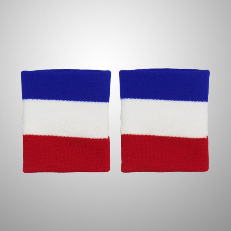 

2PC Sports Wristband Sweaty Towel Running Basketball Headband Stretchy Cotton Knitting Bands, Picture 1