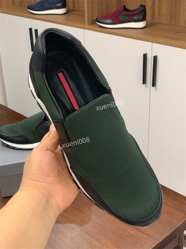 

Men Women Canvas Calfskin 39-46 Sneakers White Technical Knit Retro Patchwork Trainers Platform High Quality xg210703, Choose the color