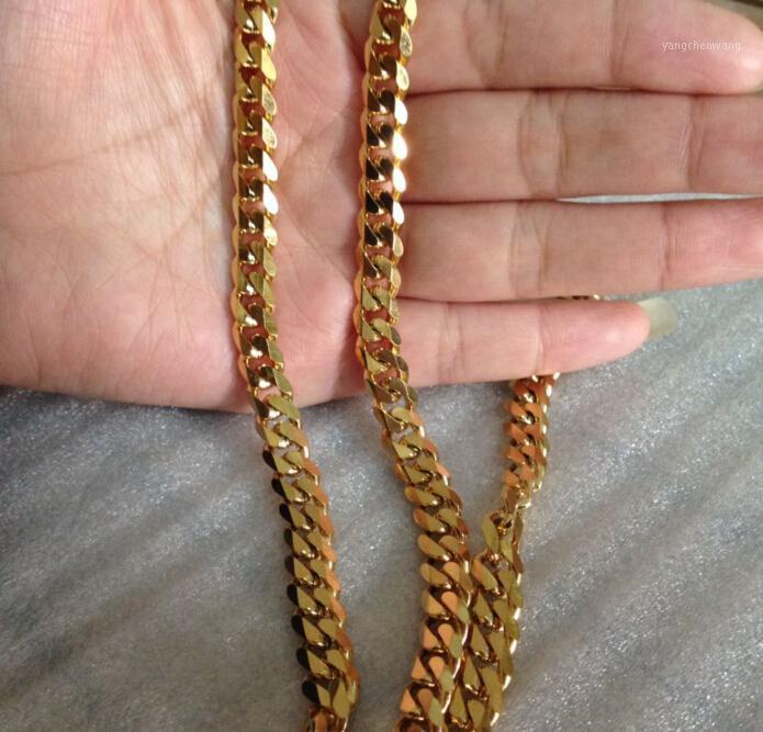 

8"-36" Customized Size 5/8mm Width For Choose Gold Stainless Steel Curb Link Chain Men's Boy's Necklaces Never Fade Chains
