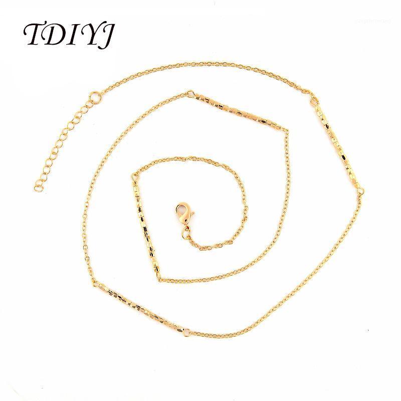 

Design 80cm*2mm Gold Rolo Chain Necklace For My Coin Holder Pendants Women 10pcs/lot Chains