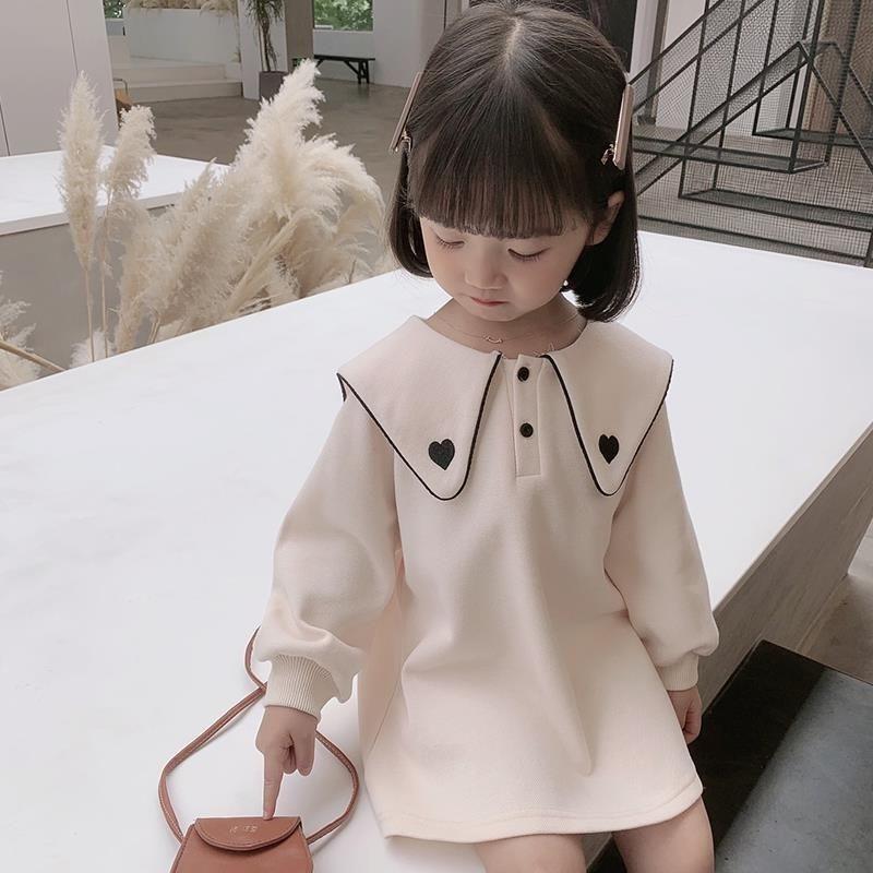 

Girl's Dresses Baby Long Sweater Girls Sleeve Top Children's Foreign Dress 2021 Autumn Trade Wholesale, Red;yellow