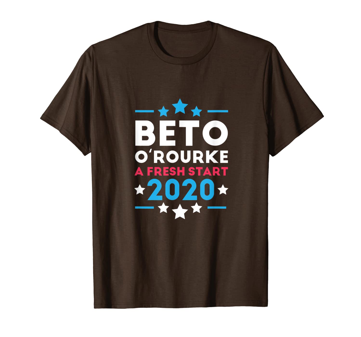 

beto o'rourke 2020 elections democrat party a fresh start t-shirt, White;black