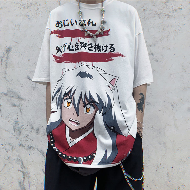 

2021 New Lnuyasha Tshirt Streetwear Harajuku U4yb