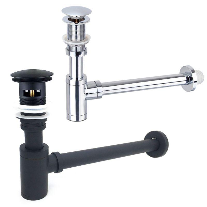 

Other Bath & Toilet Supplies Metal Basin Bottle Tap Bathroom Sink -up Drain Sewer Pipe With Overflow Hole