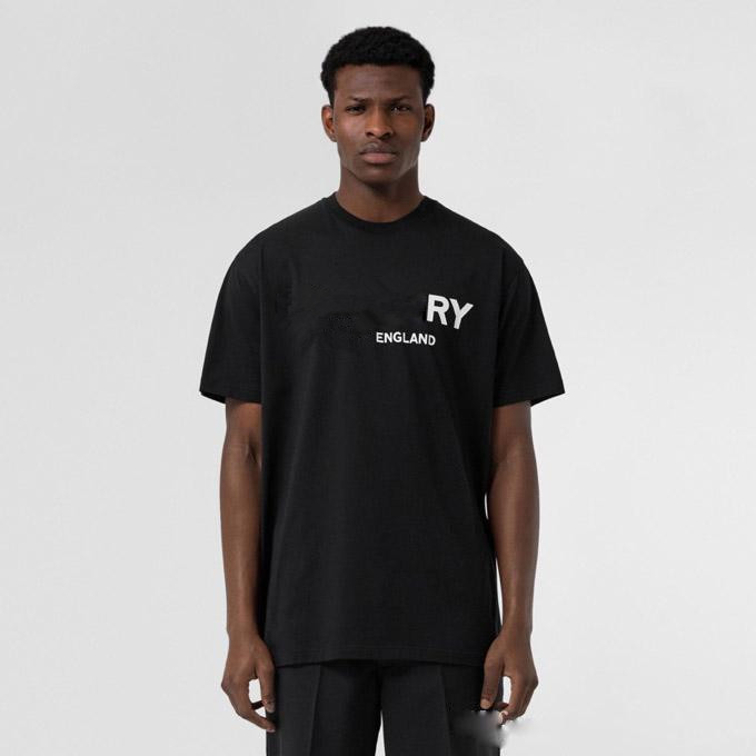 

2021 Summer Men's High Quality Pure Cotton Short t shirts Sleeve Designer Round Neck Street Fashion Badge Ladies Casual Top