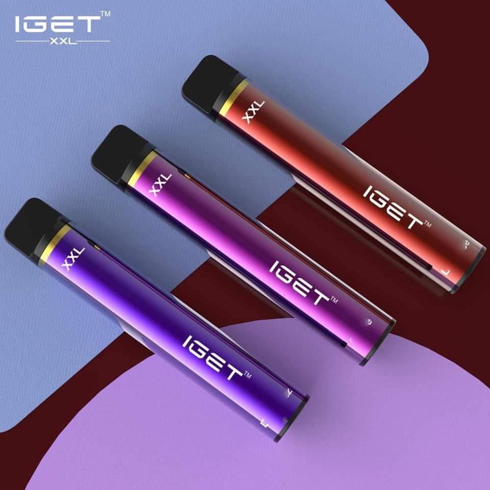 

Factory wholesale Iget XXL Vape Pen ECig Device 950mAh Battery 7ml refilled Pod 1800Puffs disposable pod device Kit wholesale