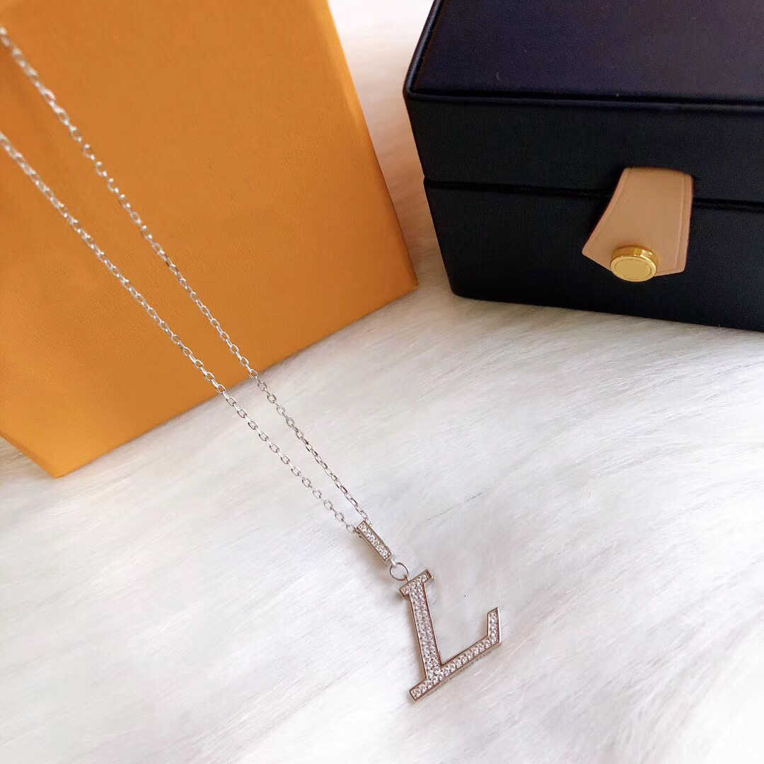 

Fashion stainless steel letter cuban link chain necklace choker bracelet for mens and women lovers gift hip hop jewelry With BOX 21072102W