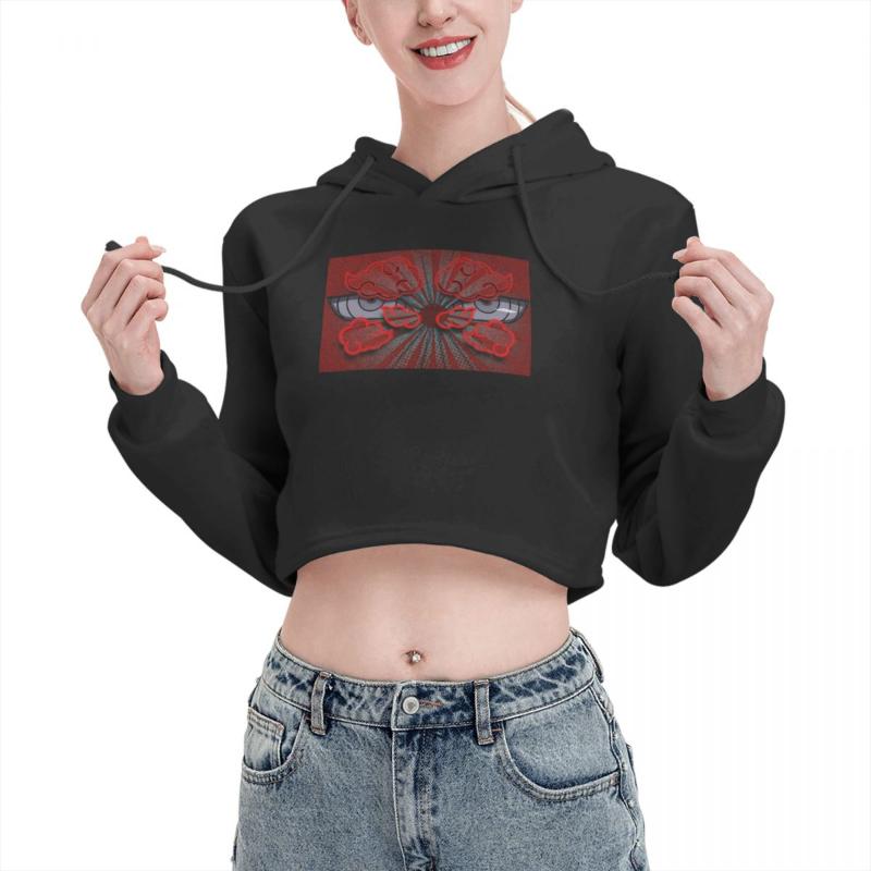 

Women's Hoodies & Sweatshirts Open Navel Cat Ear Hoodie Sweater Japan Anime Akatsuki With Hood Humor Graphic Beautiful Print Drawing Pullove, Black