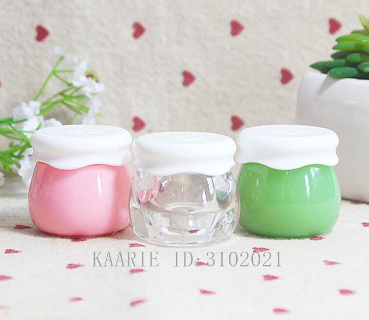 

10g 10/30/50pcs Empty Acrylic Cosmetic Fruit Jam Facil Cream Jar,DIY Portable Mask Refillable Pot, Beauty Makeup Tool Container