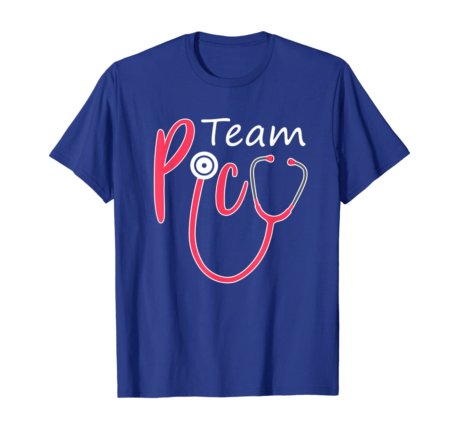 

Team Picu Peds Nurse Shirt Men Women Registered Pediatric T-, White;black