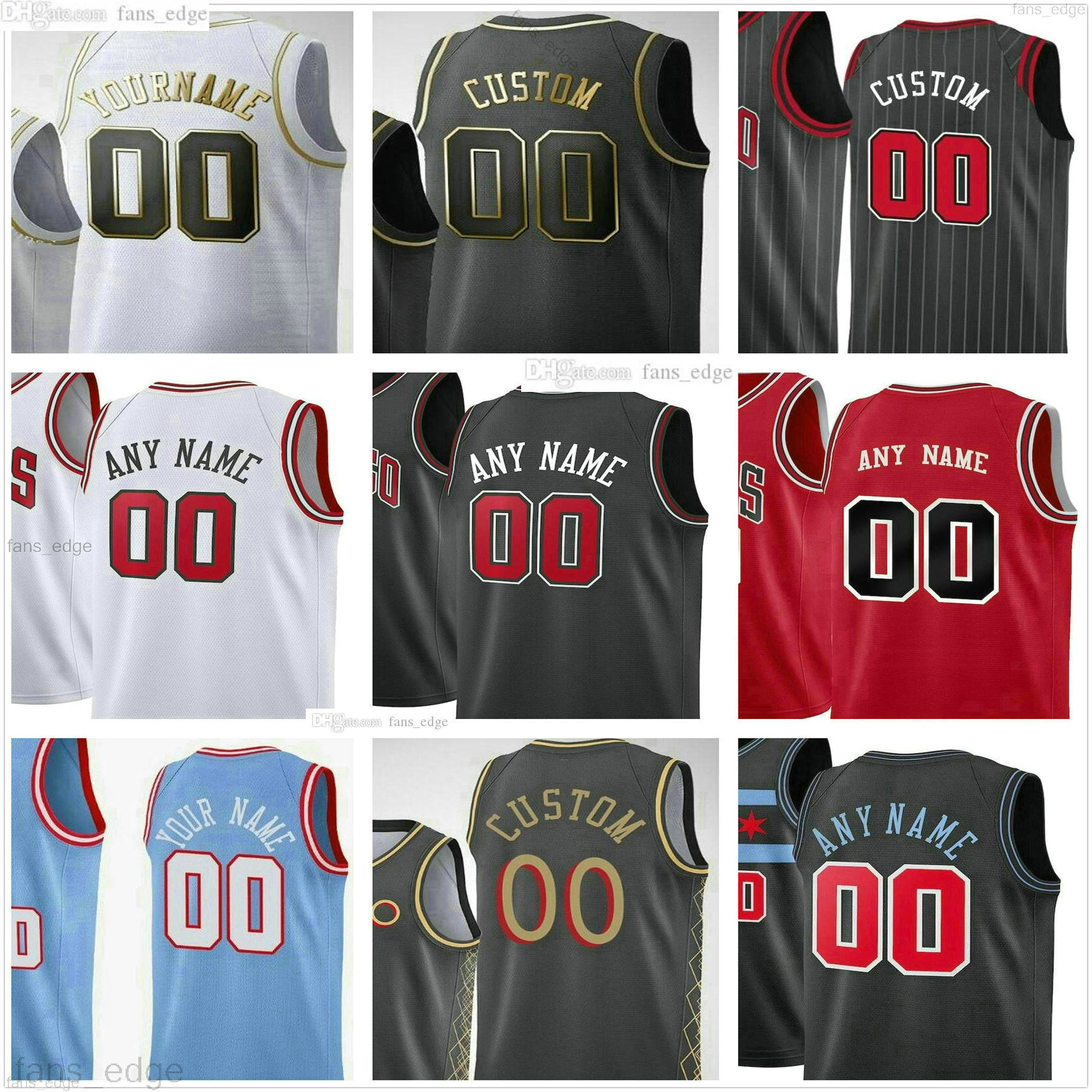 

Custom Printed Zach LaVine 8 Nikola 9 Vucevic Demar 11 DeRozan Lonzo 2 Ball 12 Ayo Dosunmu 0 Coby White 21 Alex Caruso Men Woman Kids Youth Basketball Jerseys, As picture