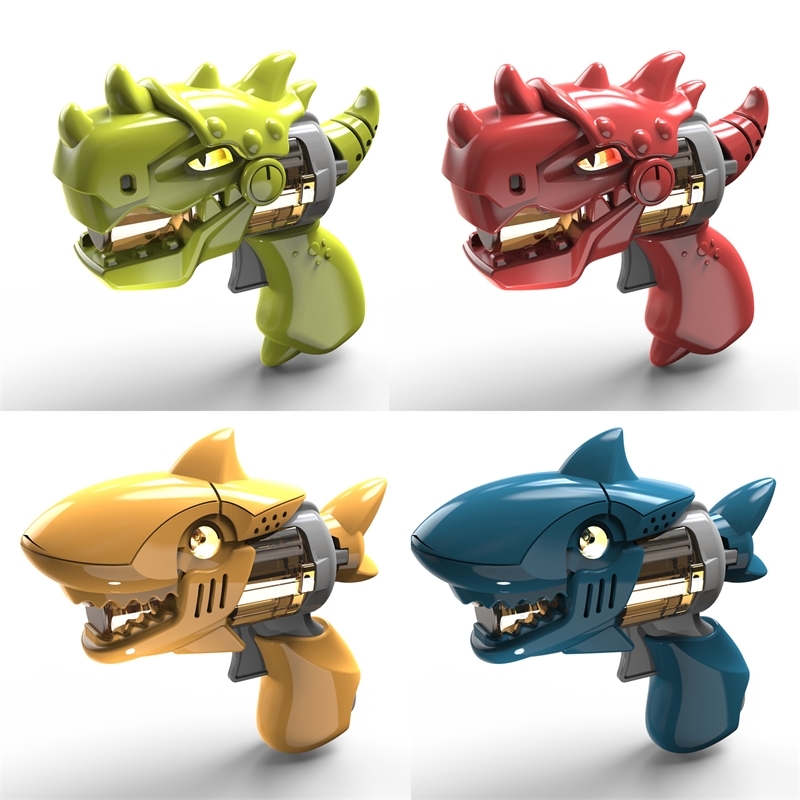 

cartoon dinosaur shark small q gun electric light music mini eight tone boy plastic toy