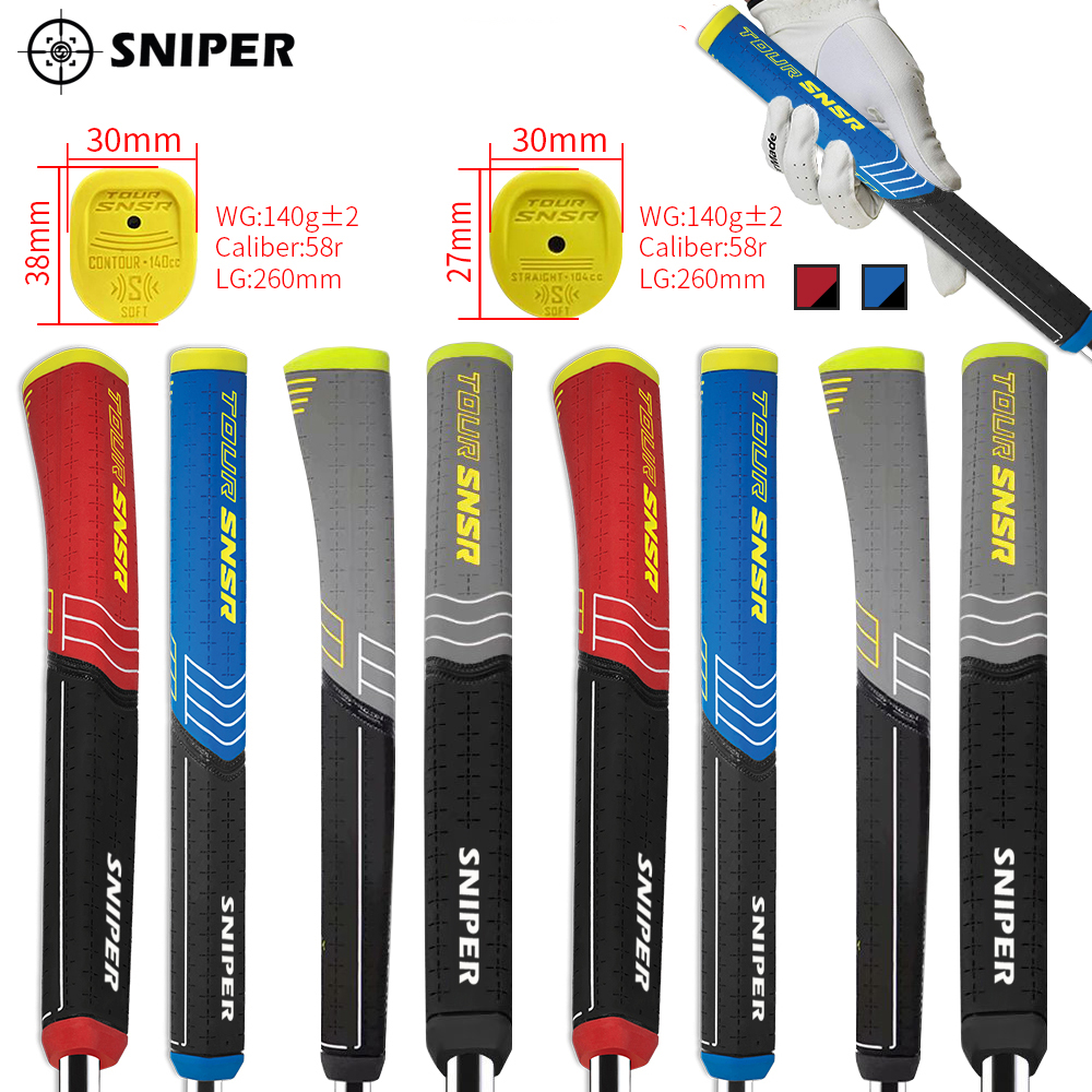

Golf putter grip rubber pistol contour three colors for choose golf grip club