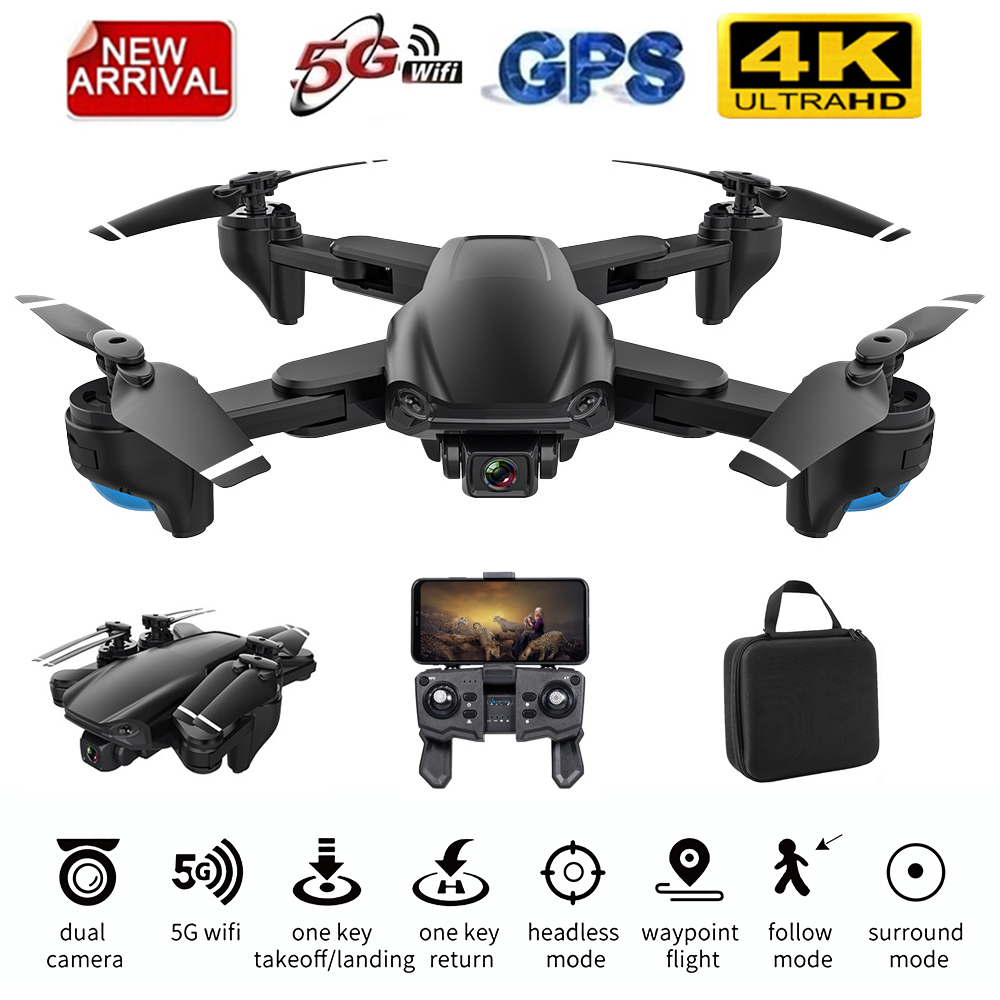 

2020 SG701/ SG701S RC GPS Drone with 5G WiFi FPV 4K Dual HD Camera Optical Flow Foldable Quadcopter Mini Dron VS E520S SG907, Sg701 1battery foam