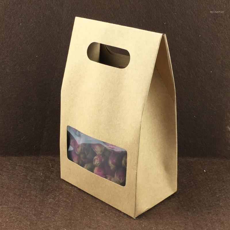 

Gift Wrap 24pcs 16*10*6cm Dry Food Packaging Paper Box With Handle, Small Snack Bags For Party Tour Shopping