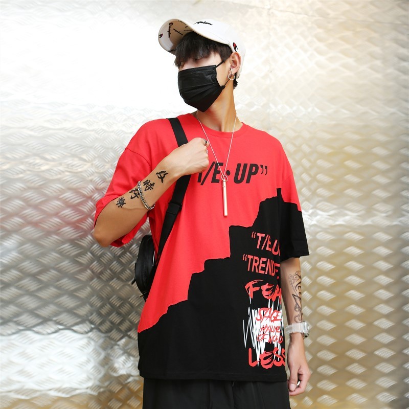 

New 2021 Harajuku Short Sleeve Male T-shirt Shirt of Cotton Printed Casual Homme Streetwear Iitn, Yellow