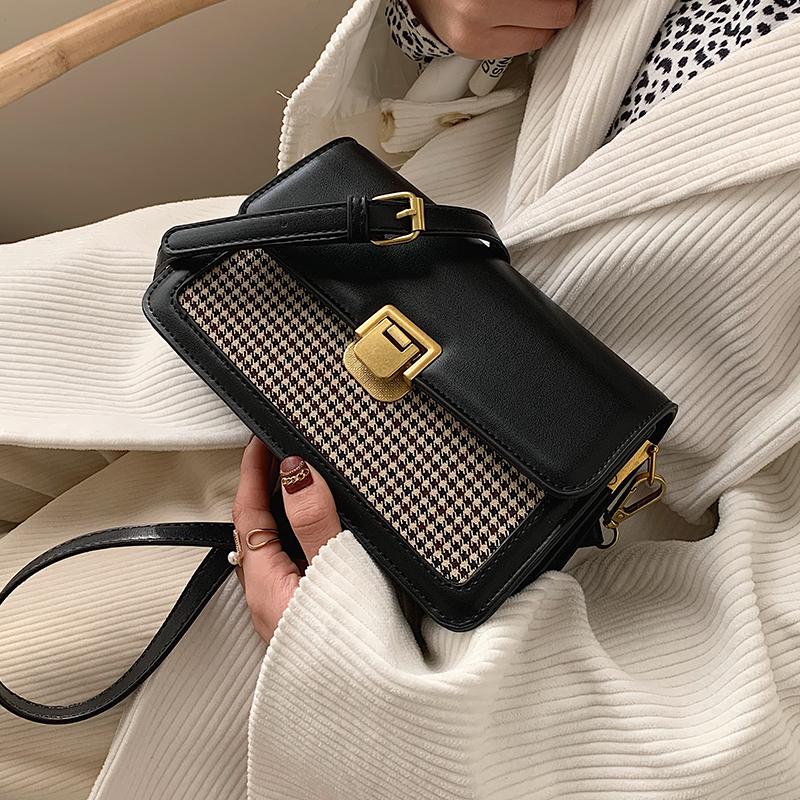 

Luxury Handbag Women Bags Designer Brand 2021 New PU Leather Crossbody Bag Mini Small Wool Flap Bag Lady Messenger Shoulder, White wool bags