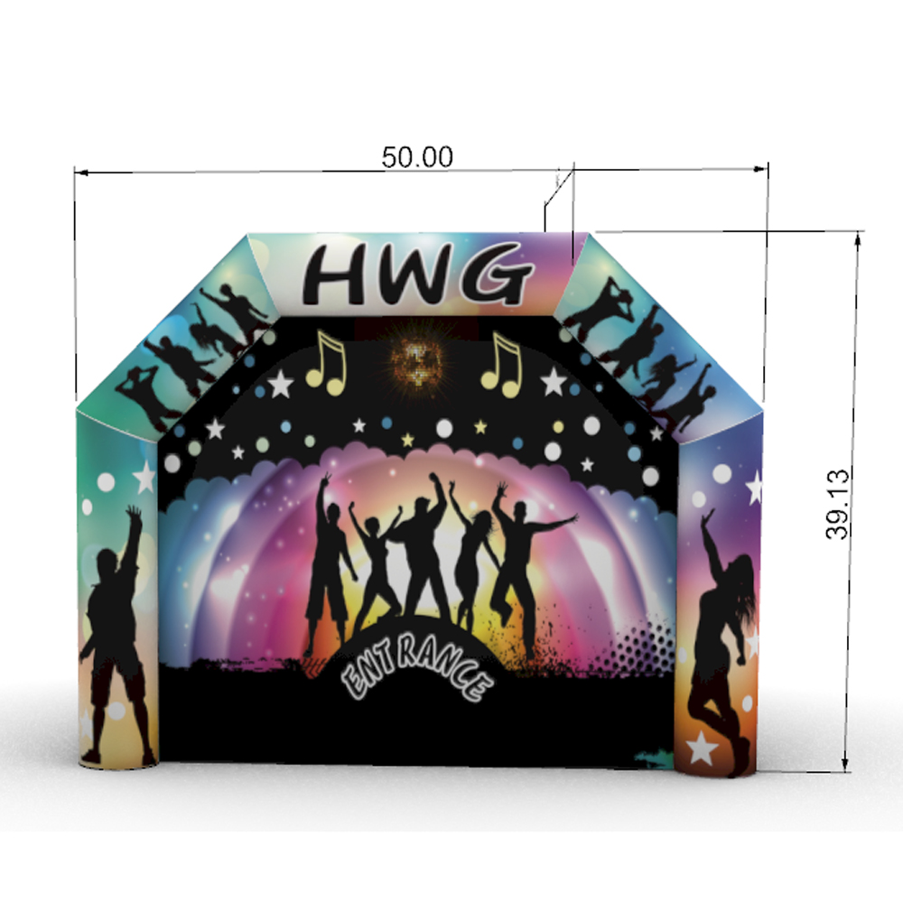 Outdoor funny dance 6x4.5x3.6m inflatable disco tent,party nightclub marquee with rolled up curtain for adults-image-711379288