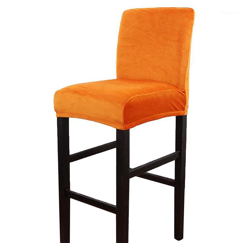 

Jacquard Plain Dining Chair Covers Spandex Solid Color Desk Seat Protector Slipcovers For El Banquet Wedding Universal