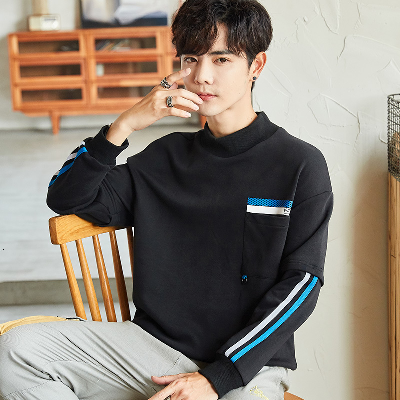 

2021 Hoodies New Hip-hop Zipper Design Sweatshirt Embroidery Streetwear Cotton Retro Pullover Tracksuit Hoodie Men Plus Size N5zm, Black