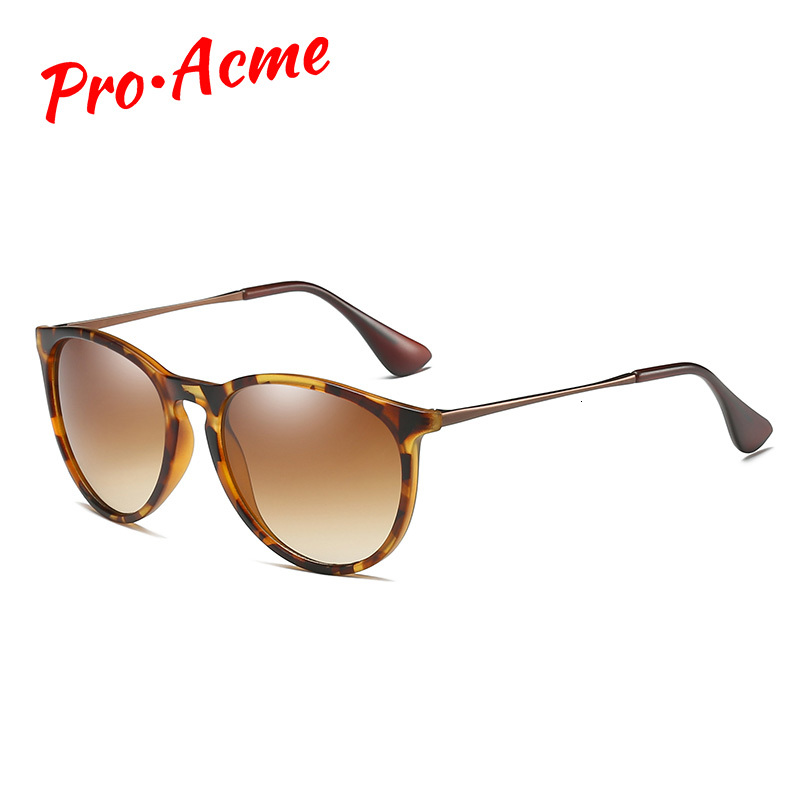 

Pro Acme Vintage Cat Eye Polarized Sunglasses Women 2021 Tortoise Brown Retro Round Mirrored Lens Gafas the Sol Mujer Pa12668otw, White;black
