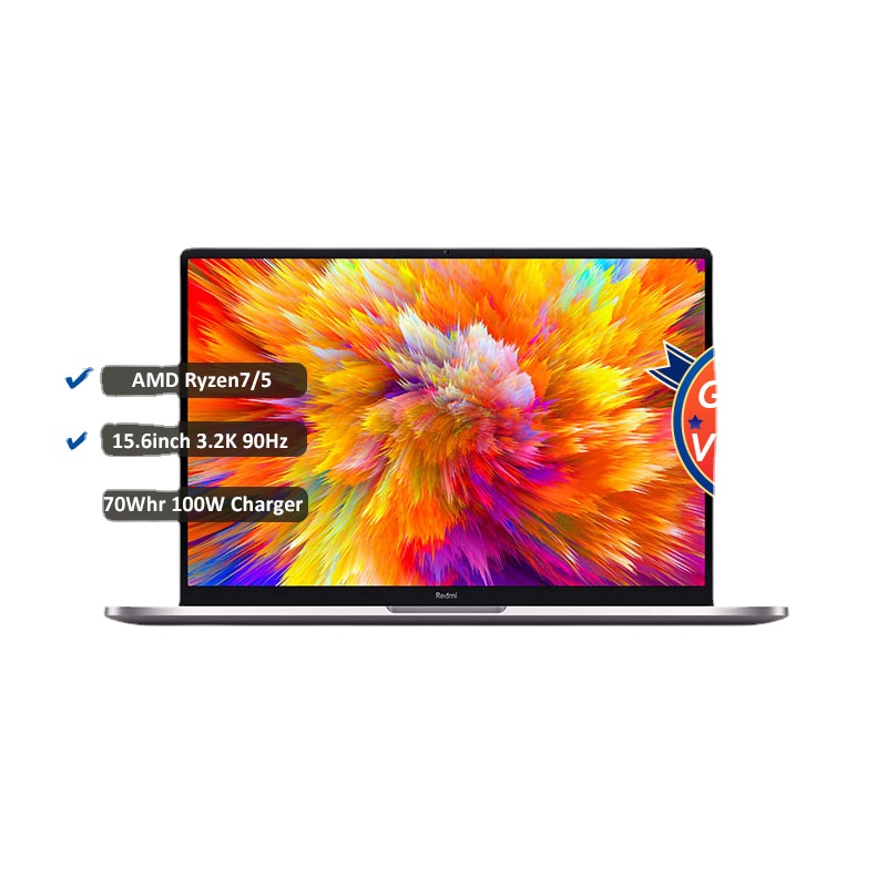 

2021 Xiaomi RedmiBook Pro 15 Laptop Ryzen 7 5800H / Ryzen 5 5600H 16GB DDR4 + 512GB SSD 15.6 Inch 3.2K 90Hz FHD Notebook Win10