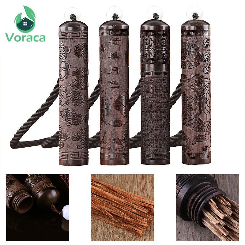 

Ebony Empty Toothpick Holder Case Container Snuff Bottle with Metal Spoon Portable Fragrance Sniffer Bullet Smoking Accessories C0310