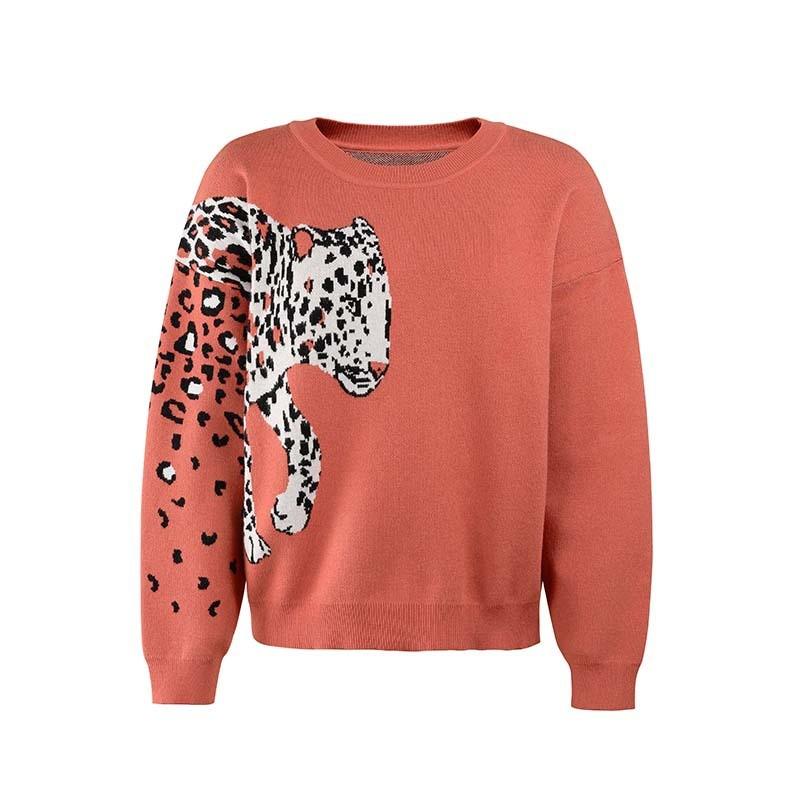 

Women' Hoodies & Sweatshirts Autumn And Winter Jumper Women Pullover Round Neck Knitted Sweater Casual Top Loose Sports Tops Clothes