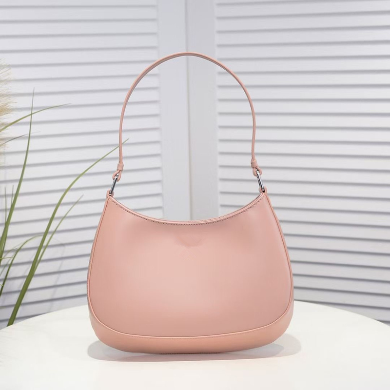 

2020 Real Leather Top quality Women's Cleo brushed tote Nylon leather Luxury Designer man Women's Shoulder Bag hobo Crossbody Bags Ha, Size:22x6x27cm-silver