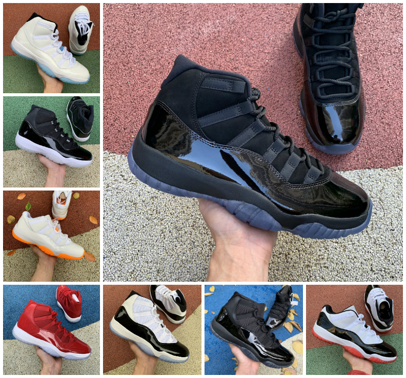 

Jumpman 11 Basketball shoes 11s UNC Bred Platinum Tint Legend Gamma University blue Dark Concord low Space jam Cool grey Anniversary Cherry mens Women sport sneakers, Bubble package bag