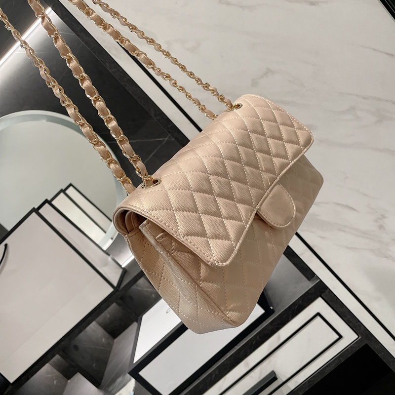 

21 F/W Womens Iridescent Colors Cross Body Bags Metallic Calfskin Cowhide Classic Flap Square Shoulder Matelasse Chain Vanity Multi Pochette Luxury_handbags 26C, Black