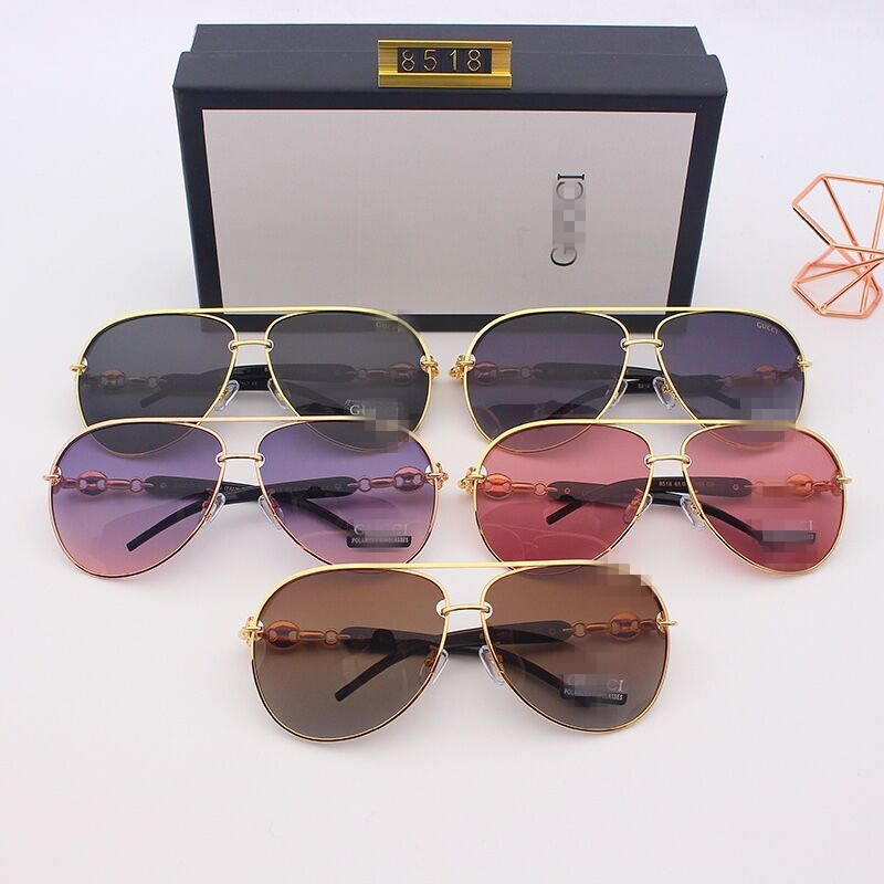 

Top luxury Sunglasses polaroid lens designer womens Mens Goggle senior Eyewear For Women eyeglasses frame Vintage Metal Sun Glasses With Box