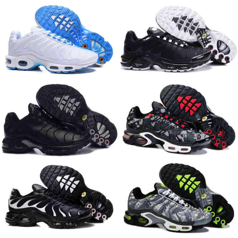 

Wholesale New Tn Mens Shoes Black White Red Classic TN Plus Ultra Sports Running Shoes Cheap Tns Requin Airs Basketball Designer Trainer Sneakers F06, Q001