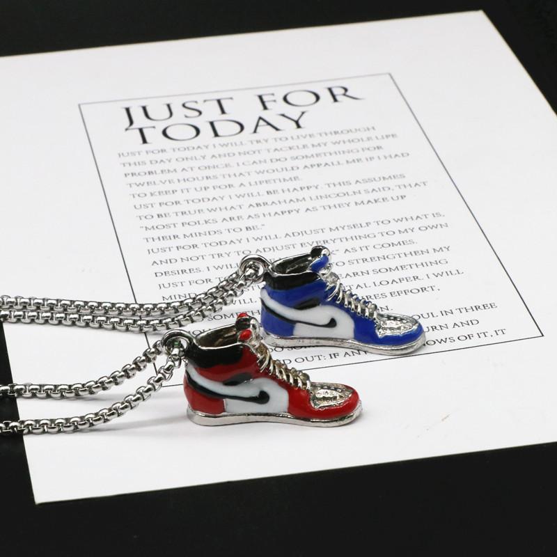 

Chains Shoe Necklace 3 D Shoes Pendant Small Ornament Logo