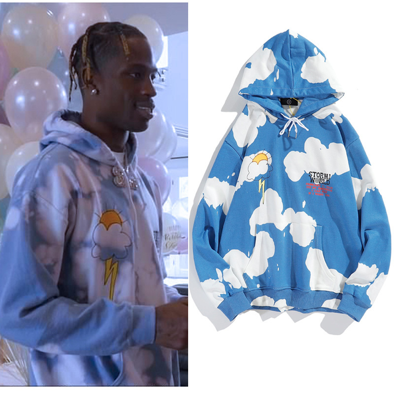 

2021 New Gravata Tintura Coisas Estranhas Moletom Homem e Mulher Desejo Que Voc Estava Aqui Carta Bordado Hoodies Oversize Com Capuz Eo8i, Sky blue