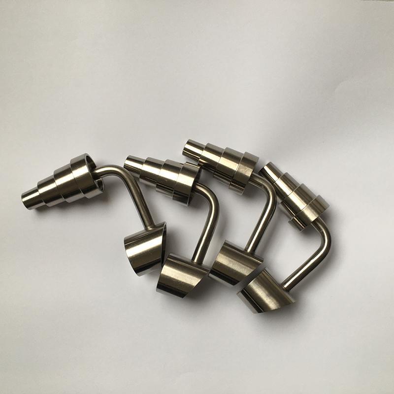 

Metal nail smoking accessories Domeless 90 degree Titanium Nail Universal GR2 Nails 10mm 14mm 18mm Male/Female Dabber for Oil Rigs Glass smo