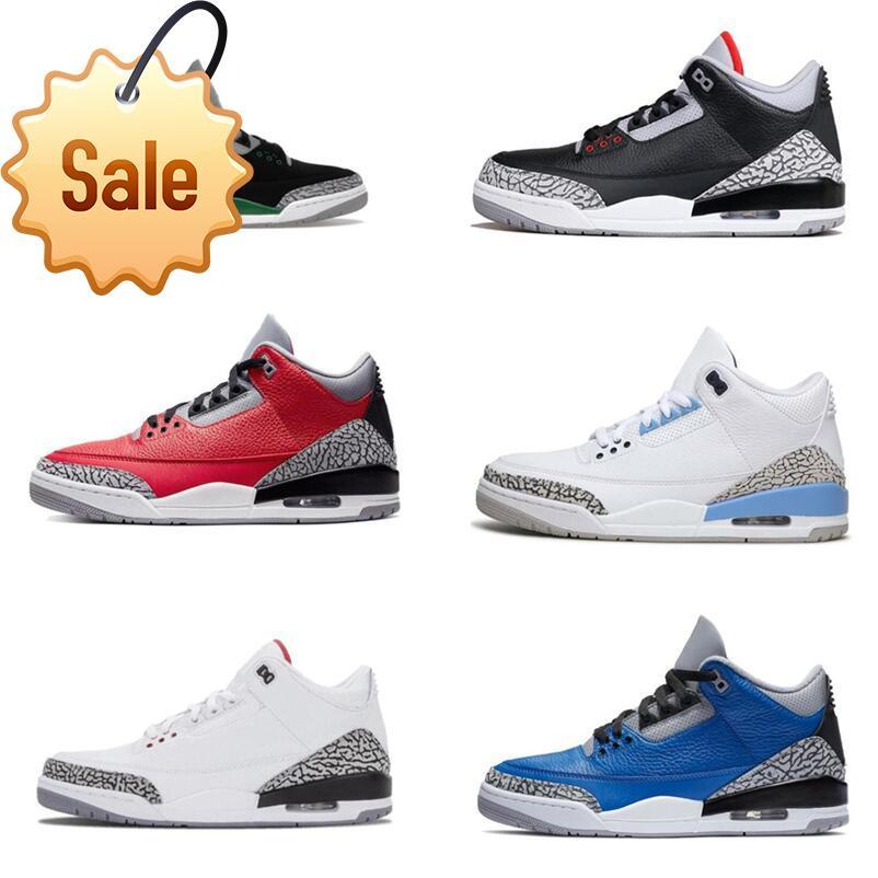 

2022 Jumpman 3 Pine Green Mens Basketball Shoes 3s Denim Fire Red Air Varsity Royal Laser Orange Animal Instinct Retro Unc Cement Trainers