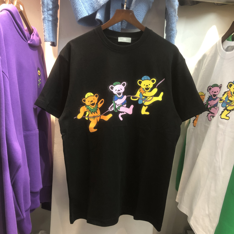 

2021 New Little Bears T-shirt Men Women High Quality Carton Digital Printed Casual Market Tee Tops Short Sleeve W1dp