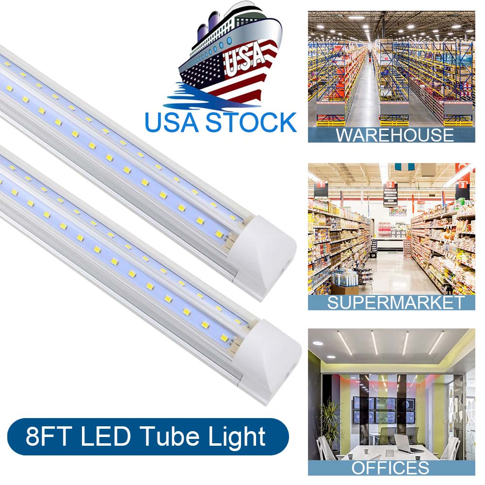 

Cooler Lights Led T8 Tube Lights 1ft 2ft 3ft 4ft 5ft 6ft 8ft Integrated Led Light Tubes AC 110-240V